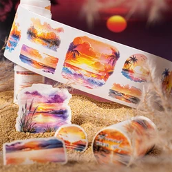 Journal GO 6.5x200cm Sunset Scrapbooking Tape Stickers Perfect for Collage Journaling Craft Diy Evening Glow Masking Tape