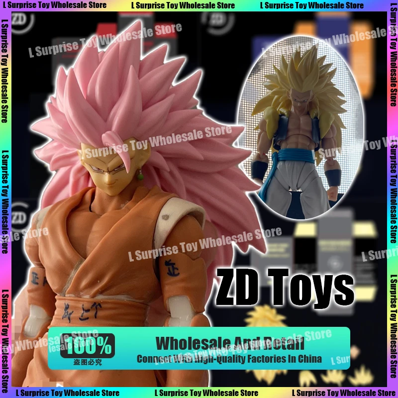 

ZD Toys Dragon Ball Super Saiya 3 SSJ3 Vegito Bardock Son Goku Black Gogeta Zamasu Head Accessories Anime Action Figures Toys