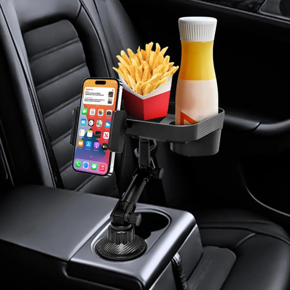 Car Dinner Tray Coffee Table for Car Car Dining Tray with Cup Holder Mobile Phone Holder Space-saving Solution for On-the-go