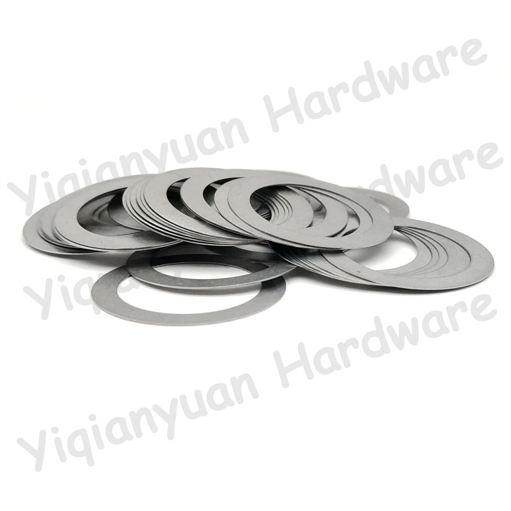 Yiqianyuan M10 M11 DIN988 SUS304 Stainless Steel Adjusting Shim Washers Ultra-thin Plain Washer Flat Gaskets