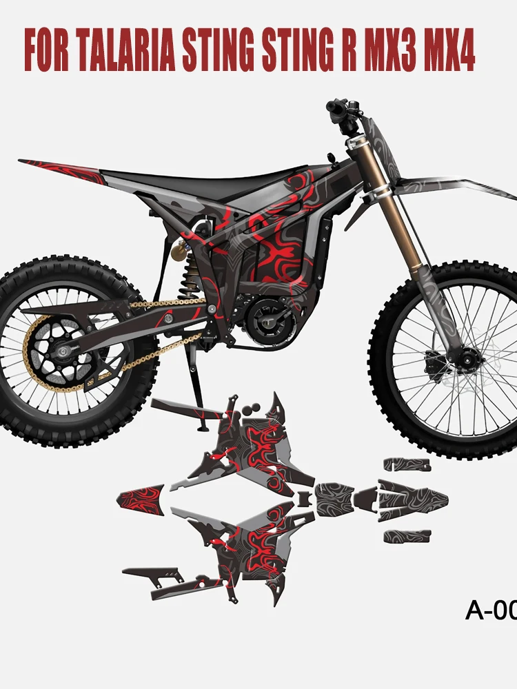 AliExpress NONE For TALARIA KOMODO Style No.TLKMD25N011-HOR Motorcycle Body Color Change Waterproof Decorative TALARIA Electric Bicycle Sticker