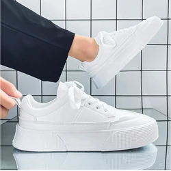 Men's Casual Shoes Fashion Men Non-slip Outdoor Sports Shoes Breathable Running Sneakers Mesh Masculino Lace-up Flat White Shoes