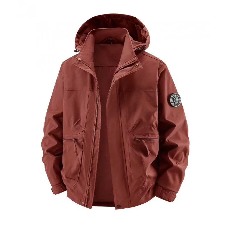 High-Quality Fashionable Men's Jacket Autumn Casual Workwear with Multiple Pockets Stylish And Versatile Outerwear