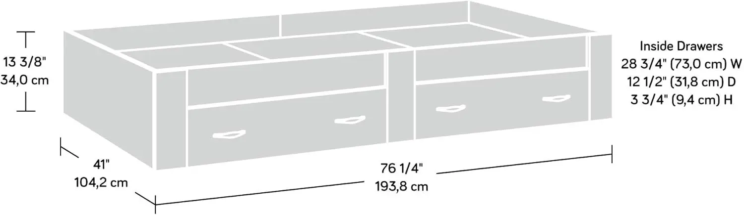 Beginning-cama de plataforma doble, con acabado blanco suave