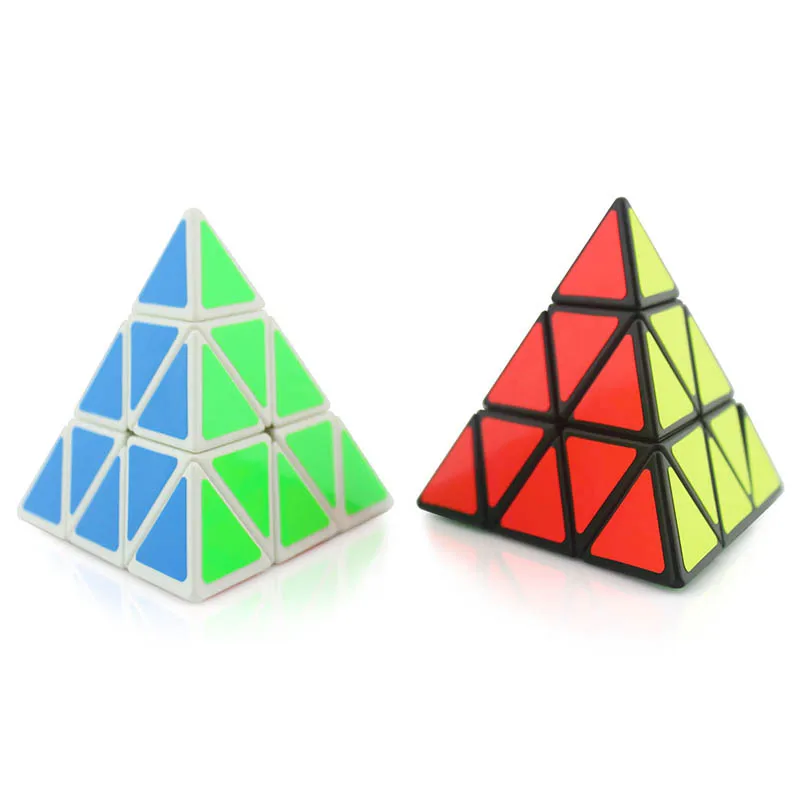 Puzzle Pyramid Cube Environmental Plastic Speed Magic Cube gioco antistress bambini che imparano il giocattolo educativo immagini lo sviluppo