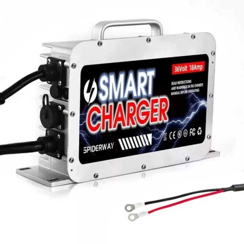 48 Volt 15Amp LiFePO4 Lithium Battery Charger for EZGO Club Car Yamaha Golf Cart 1995-UP