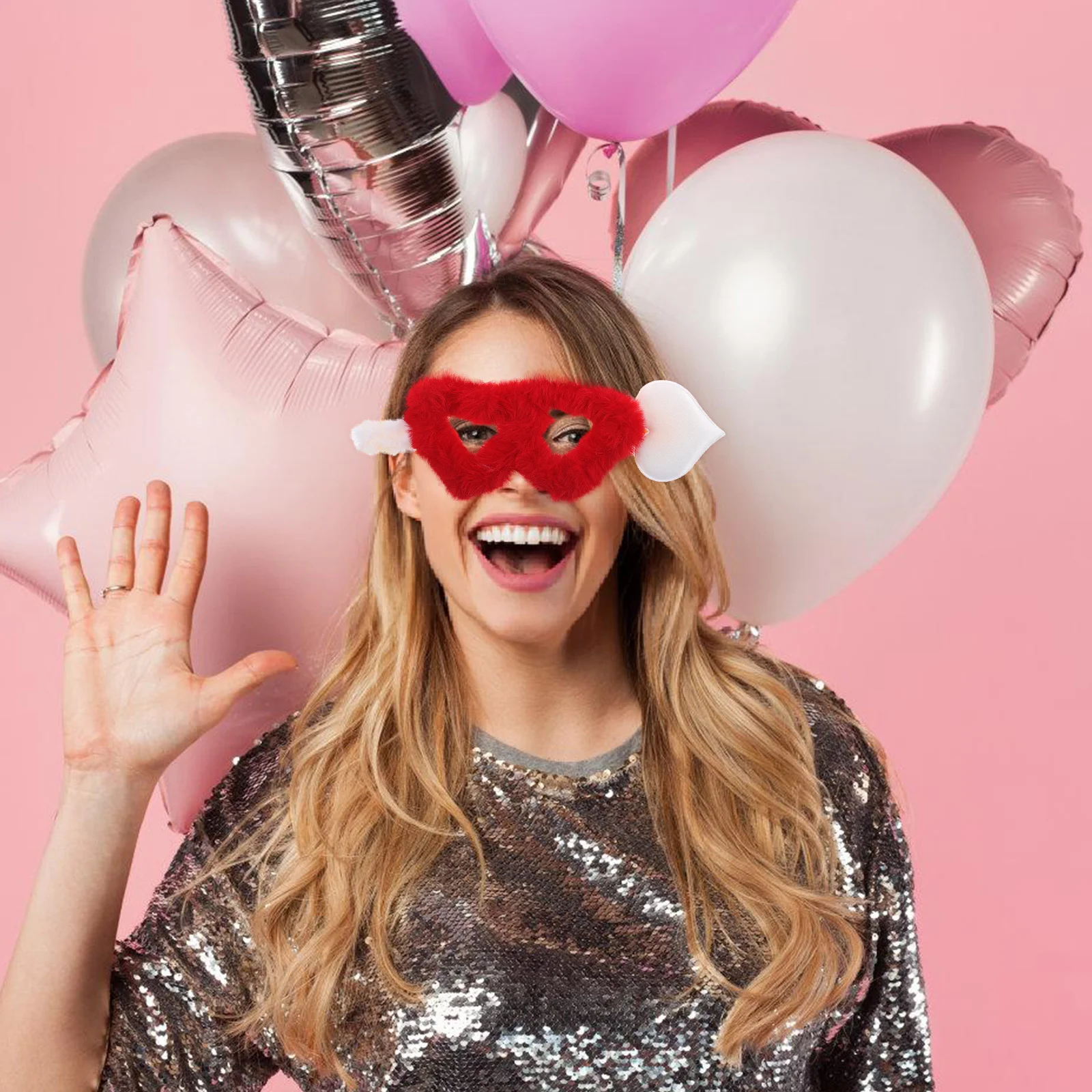 

2Pcs Heart Shaped Sunglasses Novelty Eyewear for Valentine's Day Bridesmaid Prop Party Favors Decor