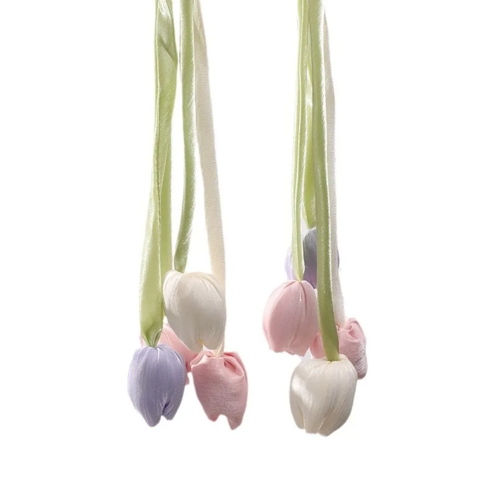 Ornament Fashion Tulip Curtain Straps Adjustable Elegant Curtain Tieback Beautifully Curtain Buckle Homestay