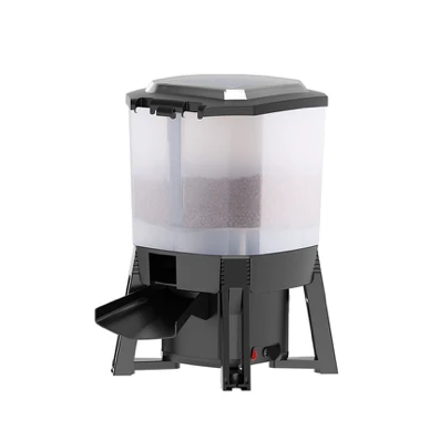 6L Smart Automatic Fish Feeder Waterproof Eco Plastic 220-240V Outdoor Aquarium Feeding Machine