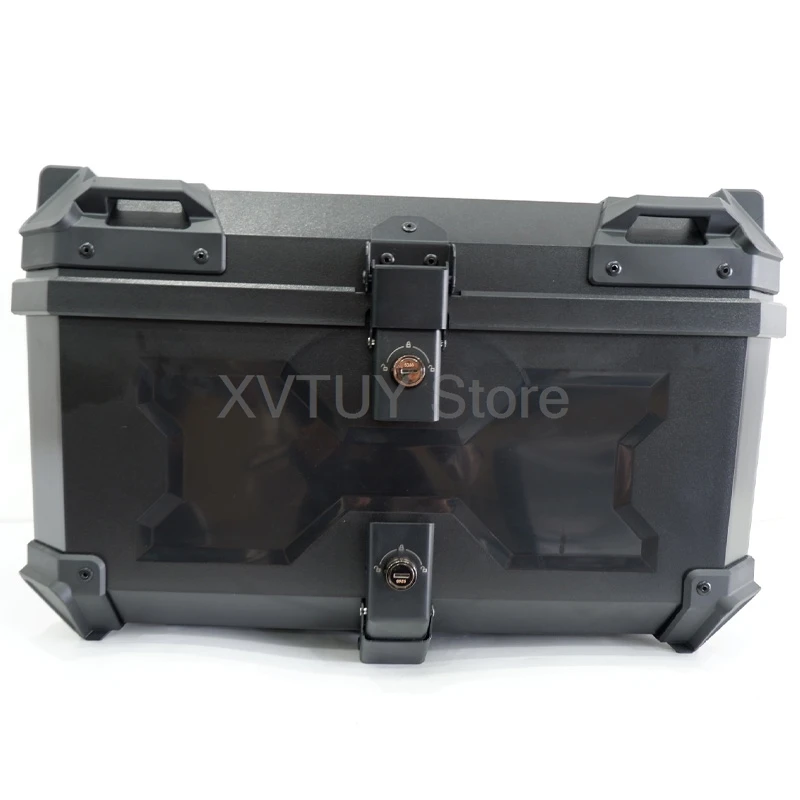 Universal Motorcycle Box Trunk Top Case Moto ABS 58L Waterproof Helmet Luggage Case Men Riding Travel Storage Toolbox for BMW