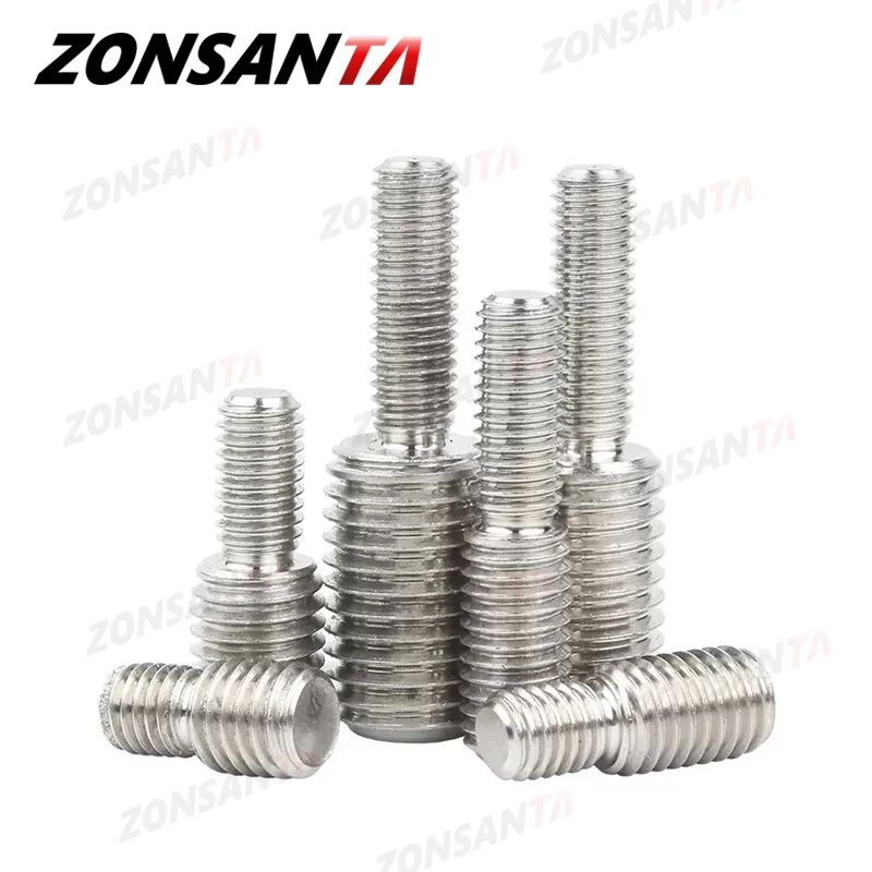 M3 M4 M5 M6 M8 M10 M12 M14 M16 M20 Thread Adapter Male to Male Bolt A2 304 Stainless Steel Conversion Double Head Transfer Screw