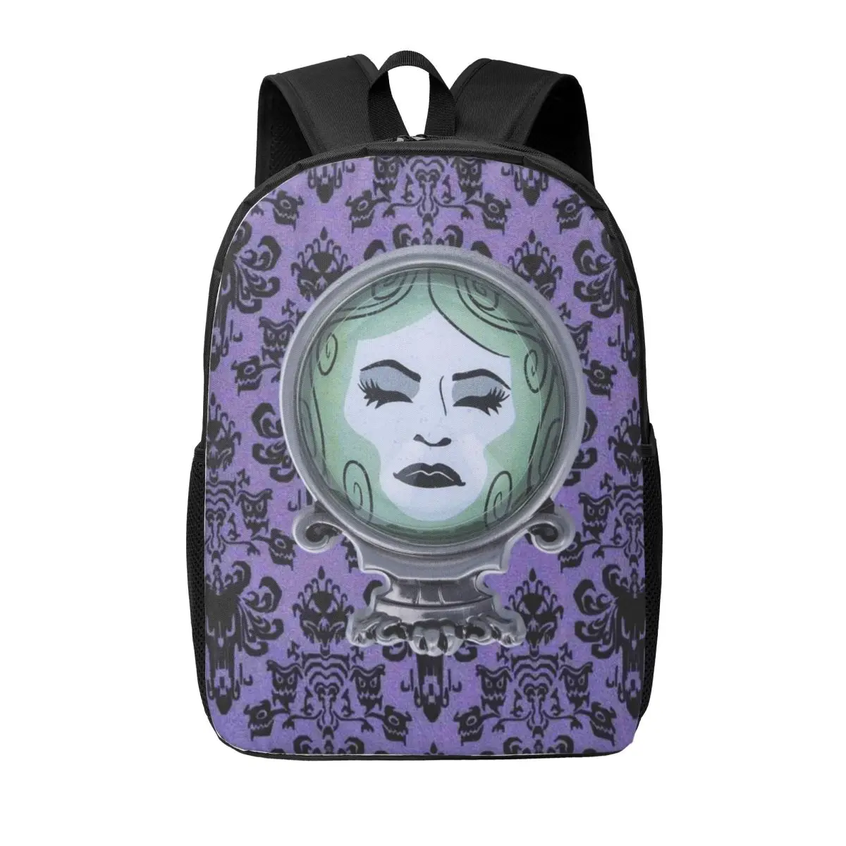 Custom Haunted Mansion Purple Laptop Backpack Women Men Casual Bookbag for School College Student Bags