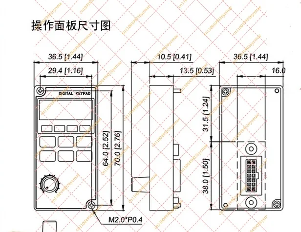 LC-M02E LC-M2E New Keypad Panel for VFD-M 0.75KW 1.5KW 2.2KW 3.7KW Inverter Control Panel