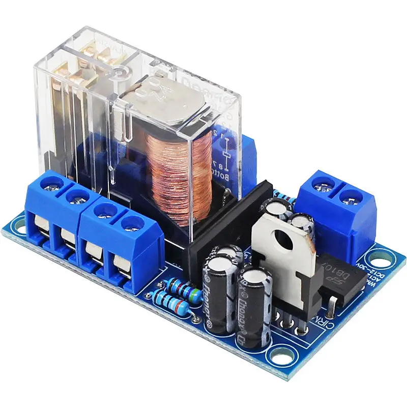 Protection Board UPC1237 with Omron Relay for DIY Speaker Anti-shock Delay Module