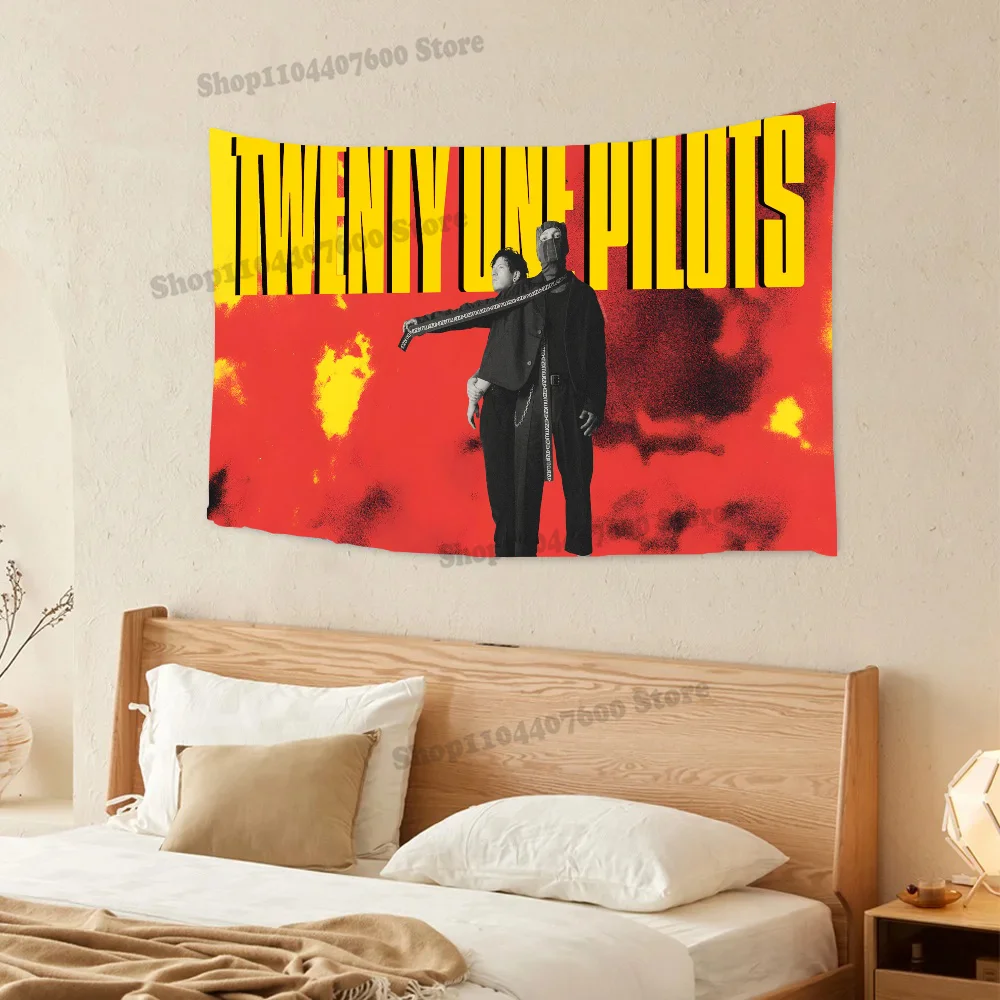 T-Twenty One P-Pilots Tapestry Printed Tapestry Decoration canvas Travel Used for advertising creative Birthday Gift