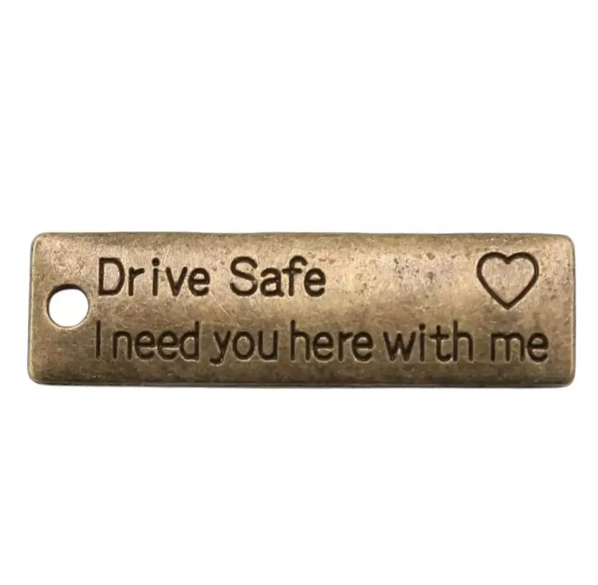 

10pcs 34x10mm Zinc alloy metal Drive Safe Pendant For Handmade Findings HW3661