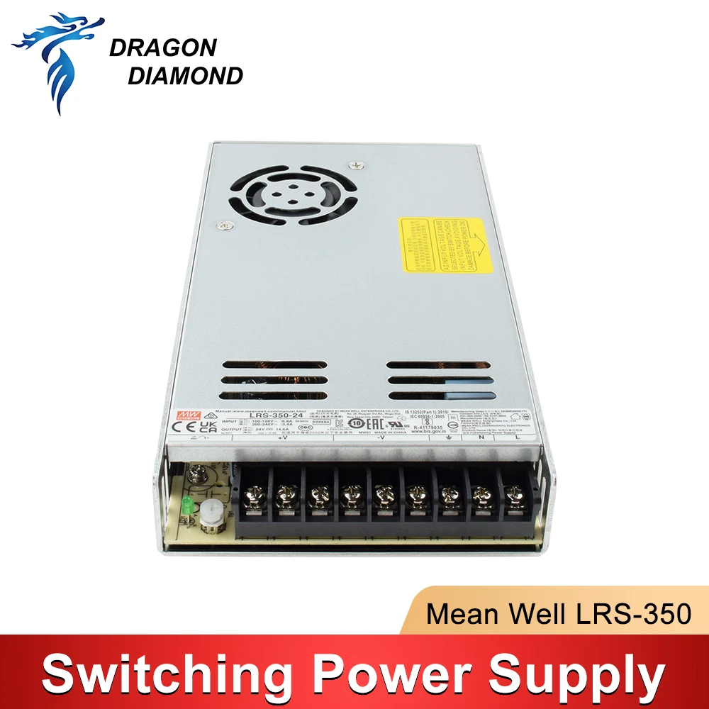 Mean Well LRS-350 series 5V 12V 15V 24V 36V 48V meanwell single output enclosed type Switching Power Supply