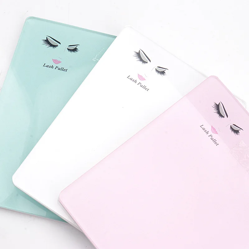 Eyelash Extension Scale Holder Magnetic Acrylic Lash Board With Glue Pallet Cup False Eyelashes Pad Lash Makeup Tools