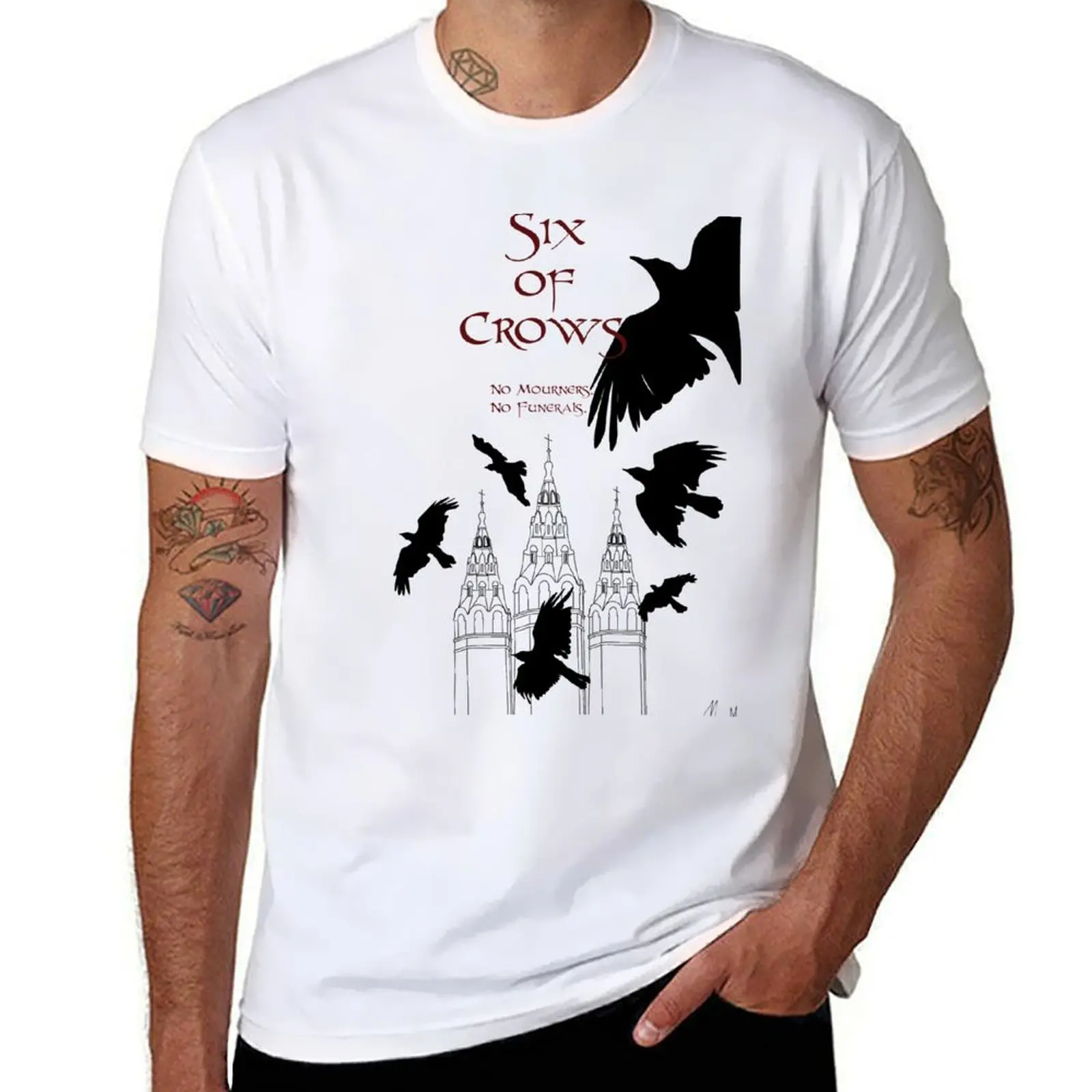 

Six t T-Shirt 100% Crows men cotton of t Leigh cotton Bardugo shirt for soft man shirts ~