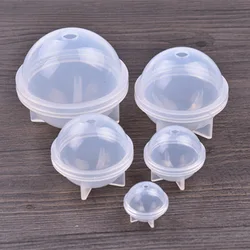 10pcs/Set Ball Shape Silicone Mold Pendant Mould For Resin With Real Flower DIY Jewelry Making Tools Craft Cake Moulds Bake Tool