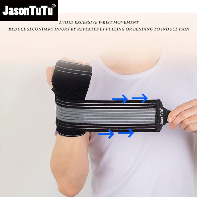 JASONTUTU 1 PCS Boxing Hand Wraps Wrist Brace Joint Protector Weightlifting Wrist Straps Support Protective Wrap