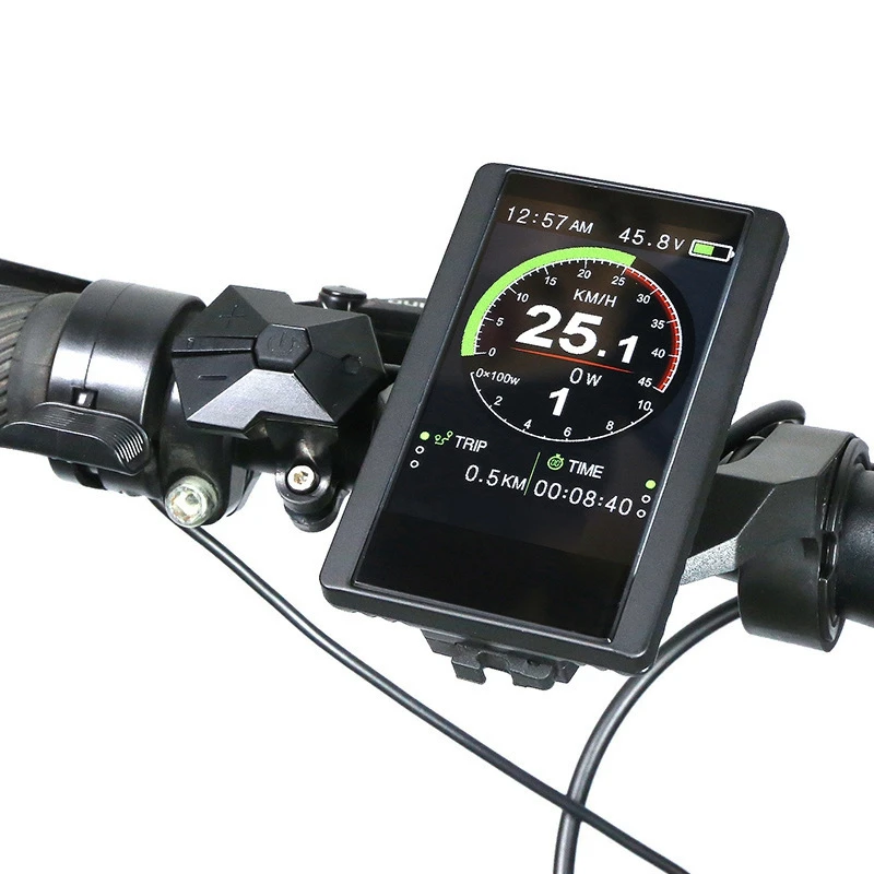 Electric Bicycle P850C Full Color LCD Display Speedometer Display For Bafang BBS01B BBS02B BBSHD Mid Drive Motor.