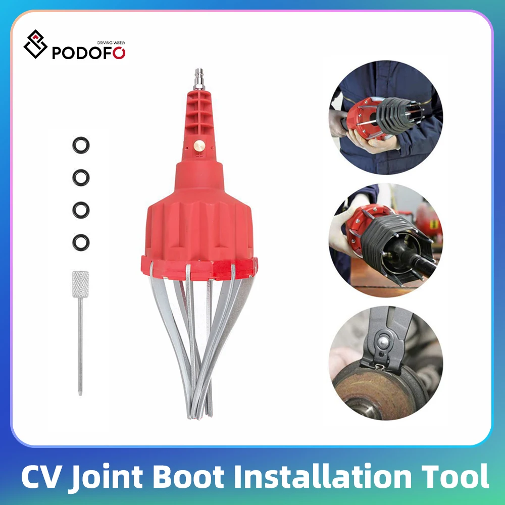 Podofo Automotive Universal Pneumatic CV Joint Boot Installation Tool Boot Expander Rod Spreader Installation Removal Tool Kit