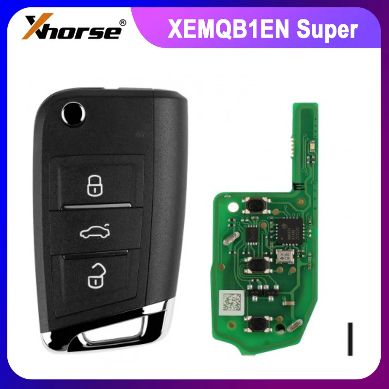 Xhorse Super Remote Key MQB Style 3 Buttons Built-in Super Chip XEMQB1EN Global Version