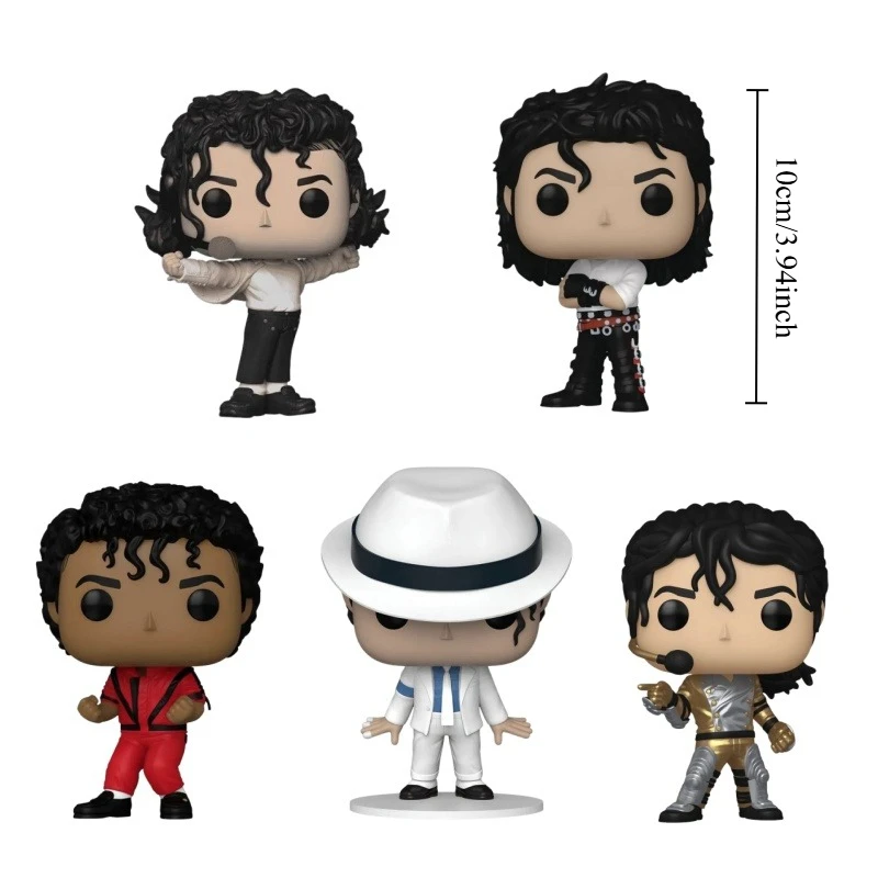 Michael Jackson vinyl collectible doll about 4 inches - iconic display model, perfect commemorative gift for fans