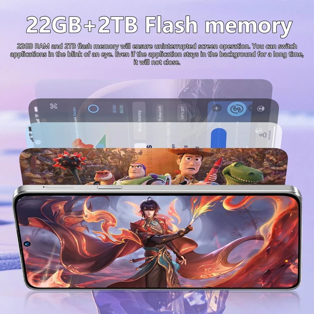 K-Touch Neues S25 Ultra 7800mAh Smartphone 7,3HD Mobiltelefone 22G+2TB Handy 5G Dual SIM Android 15 Entsperrt 16+48MP Globale Version Mobiltelefone – Detail 10