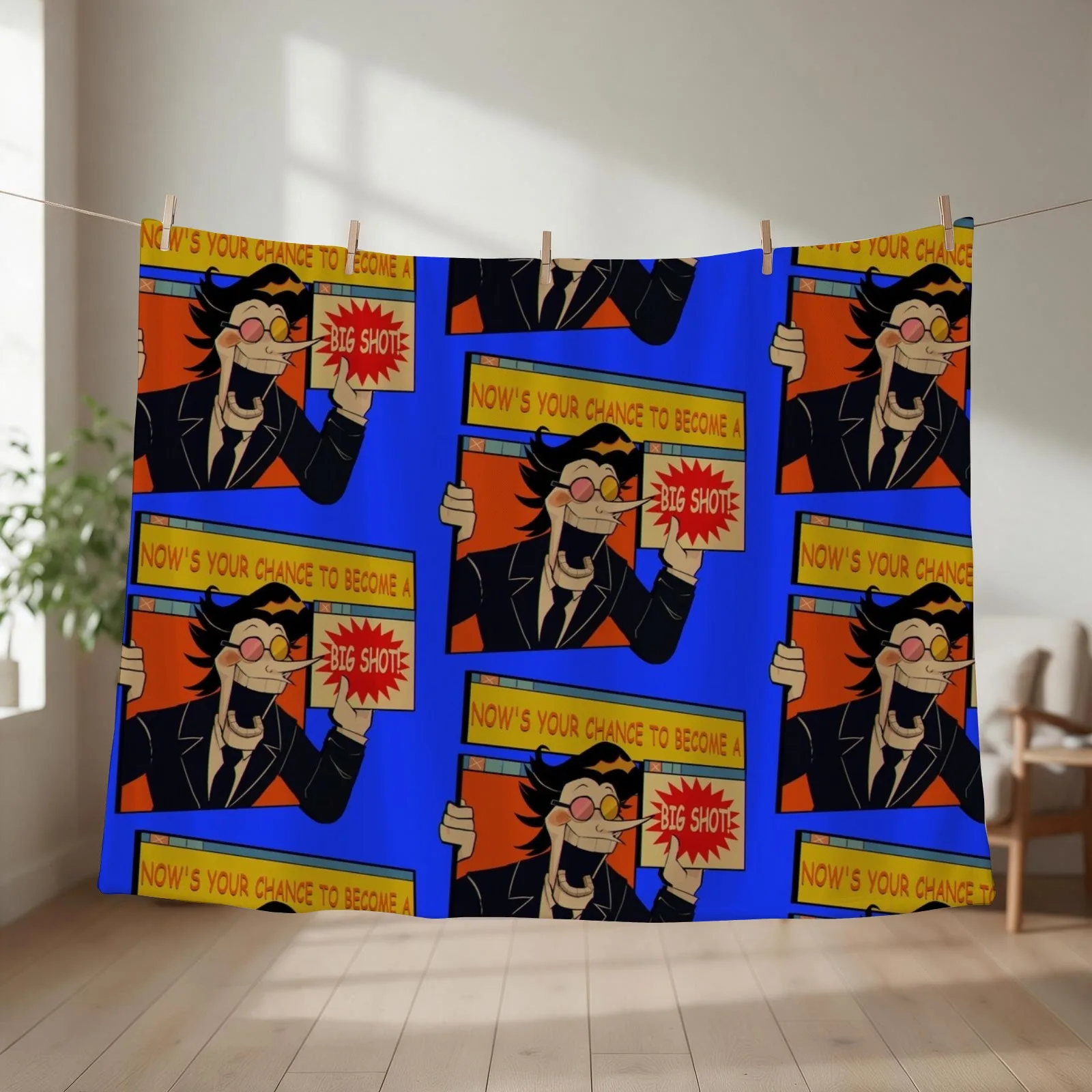 Big Shot Throw Blanket couch cozy soft plush fuzzy picnic outdoor blanket