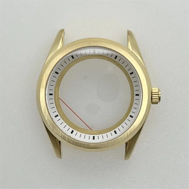 【Hot】41MM Stainless Steel Watch Case Parts For NH35/36 4R35A 4R36A Movement 28.5mm Dial Waterproof Mod Accessories