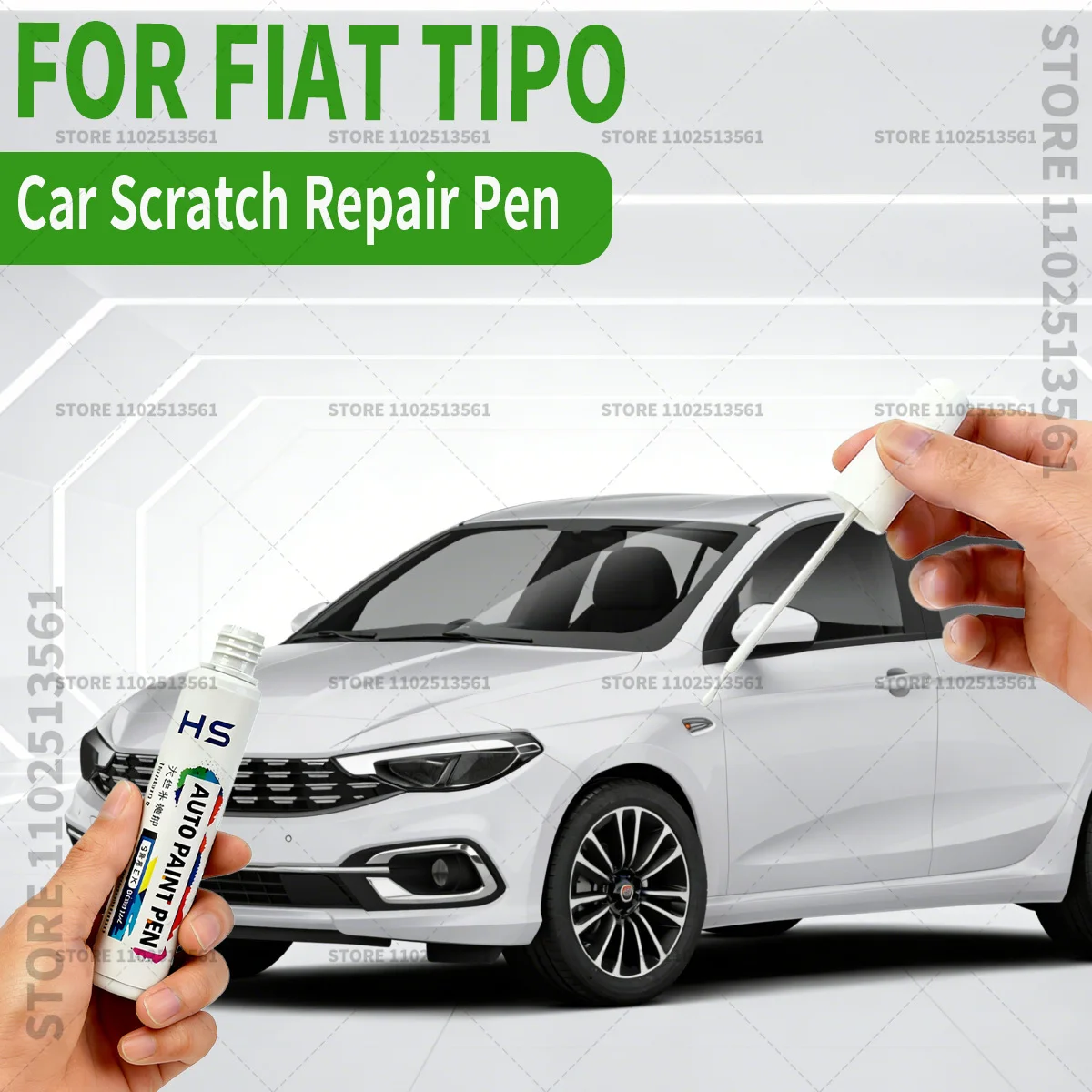 

Карандаш для ремонта автомобильной краски FIAT TIPO, средство для удаления царапин, аксессуары для авто, черный, белый, серый, синий, красный