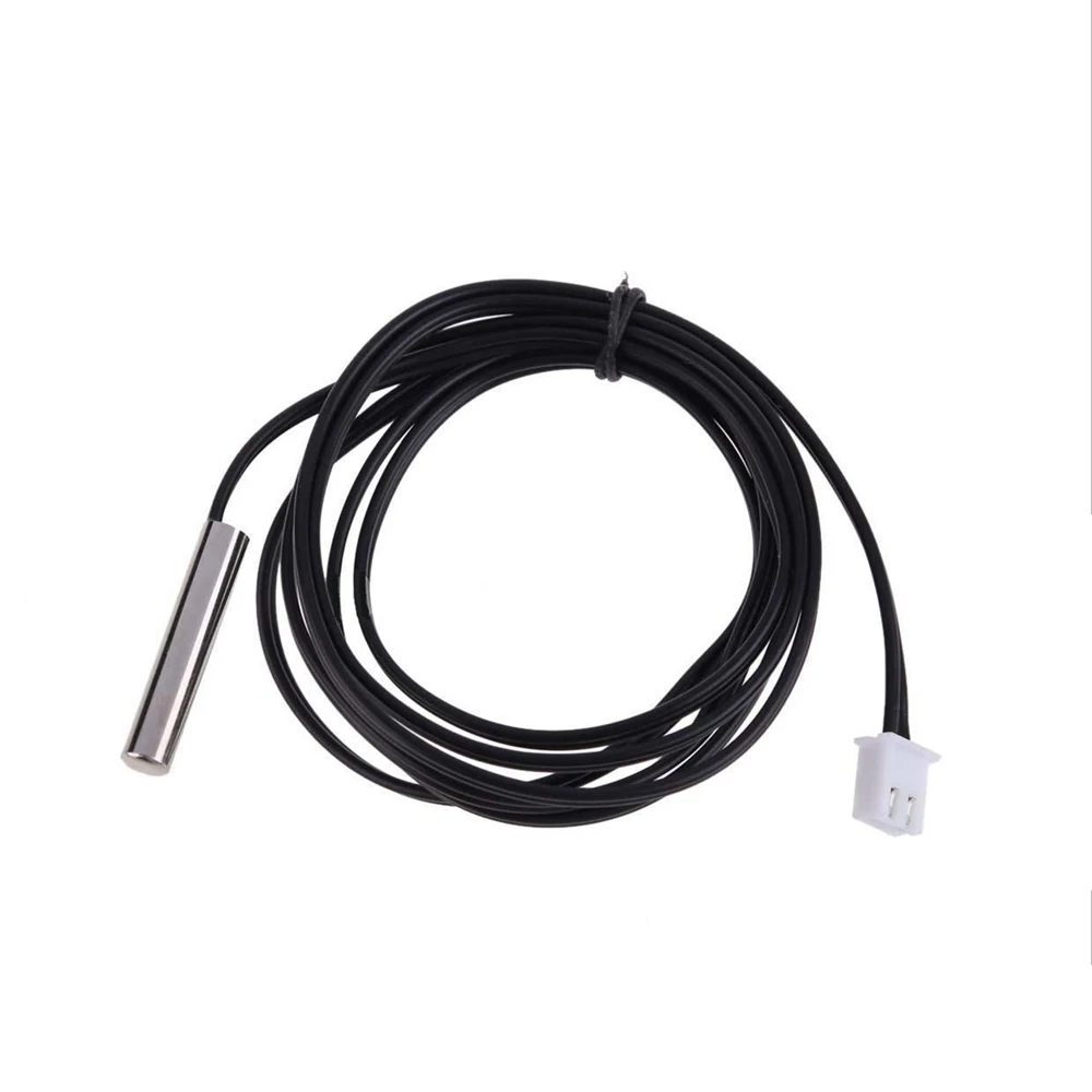 6PCS NTC 10K 1% 3950 Thermosensitive Waterproof Cable Thermistor Accuracy Temperature Sensor Wire Cable Probe 0.3/1/2/3/5/10M