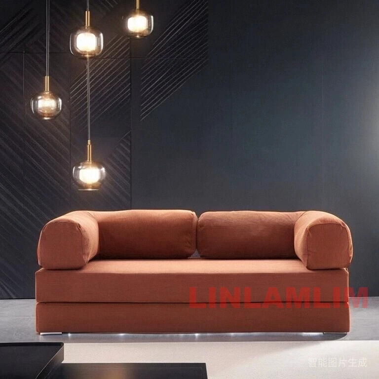 MINGDIBAO Modern Vacuum Compressed Sofa Bed - Convertible Couch with Fabric, Space-Saving Design for Living Rooms, Easy Assembly