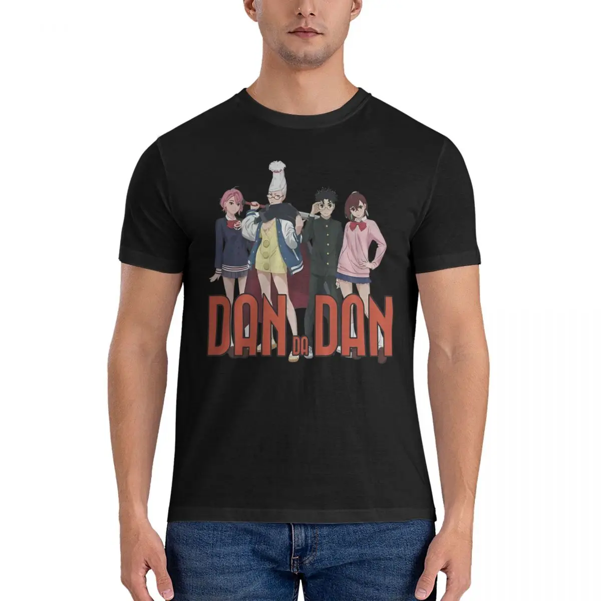 Anime Dandadan T Shirts Men Women's Pure Cotton Awesome T-Shirt Round Collar Tees Short Sleeve Clothes Gift Idea