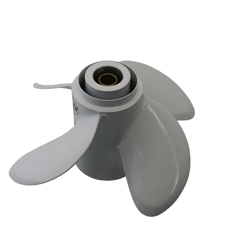 Captain Aluminum Outboard Propeller Pitch 11-15 Fit Yamaha Engine 20HP 25HP 30HP 10 Teeth RH 4 Blades