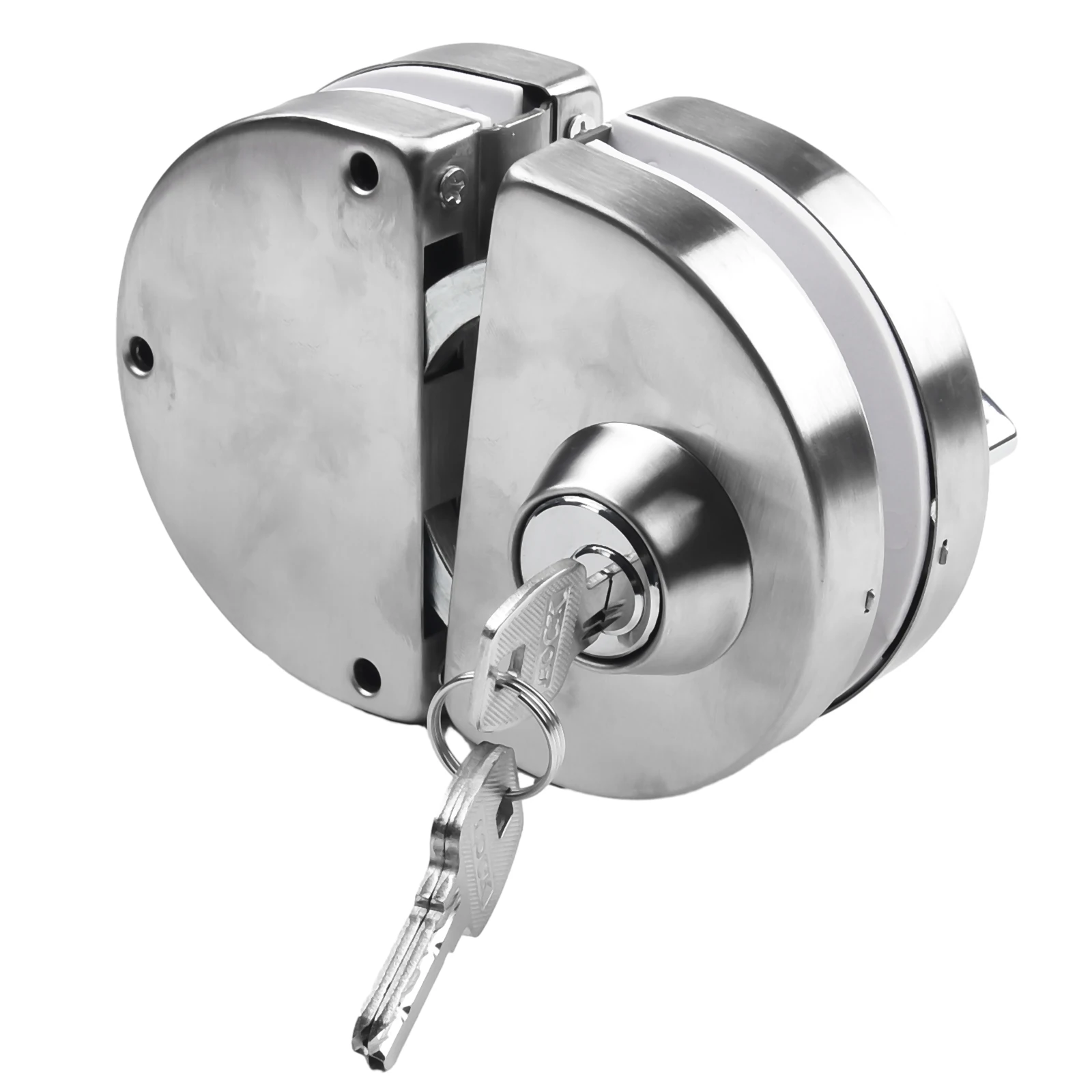 

304 Stainless Steel Framed Glass Door Lock, Stainless Steel Wooden Door Central Lock, Single And Double Sliding Door Hook Lock