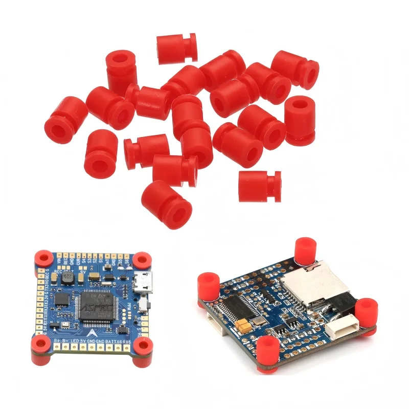 Xflight hobby 10 peças m3 amortecedor de borracha bolas de amortecimento de silicone para drone fpv quadricóptero controle de vôo f4 f7