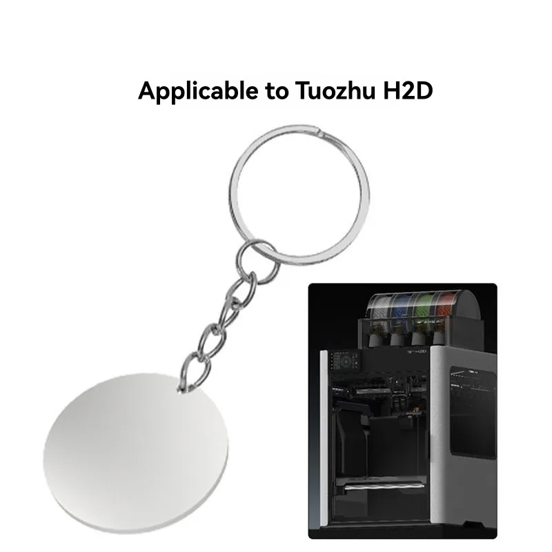 

Ingenious-For 3D Printer Accessories Compatible H2D Laser Engraved Round Stainless Steel Tags 30Mm