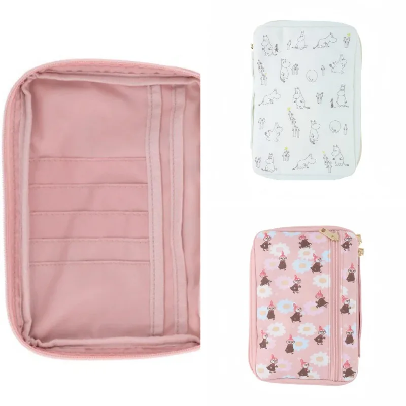 

Cute Anime Moomins Series Passport Holder Cartoon Role Little My Creativity HD Printing Multi Functional Portable Storage Bag