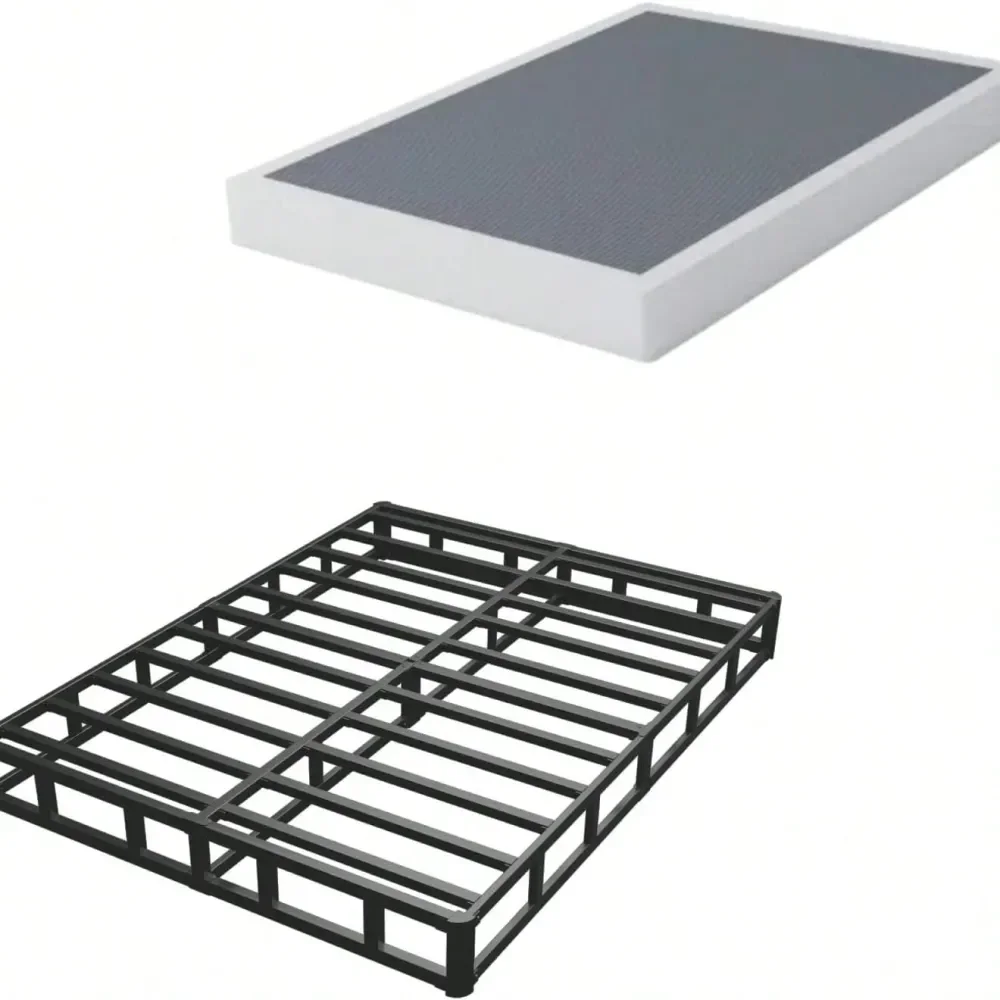 

7 9 Inch Metal Box Spring For Queen Bed Base De Cama Queen Cama King Size, Heavy Duty Beds Frame, 3000 Lbs Capacity, Low Profil