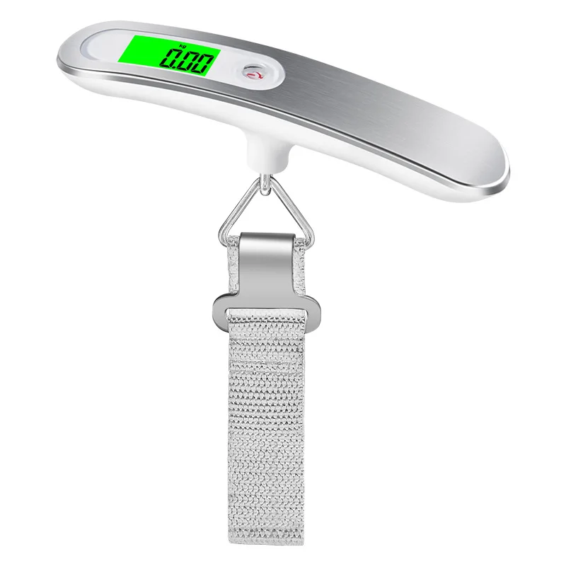 50kg/110lb Hand Held Digital Luggage Scale LCD Electronic Hanging Belt Scale For Travel Suitcase Baggage Electronic Weight Scale