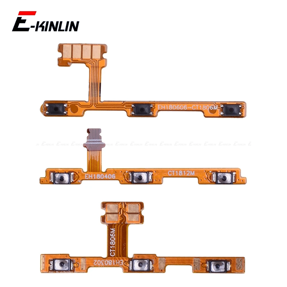 Mute Switch Power Key For HuaWei Honor Play 8A 7A 7C 7X 7S 6A 6C 6X 5C Pro ON OFF Volume Button Control Flex Cable Parts