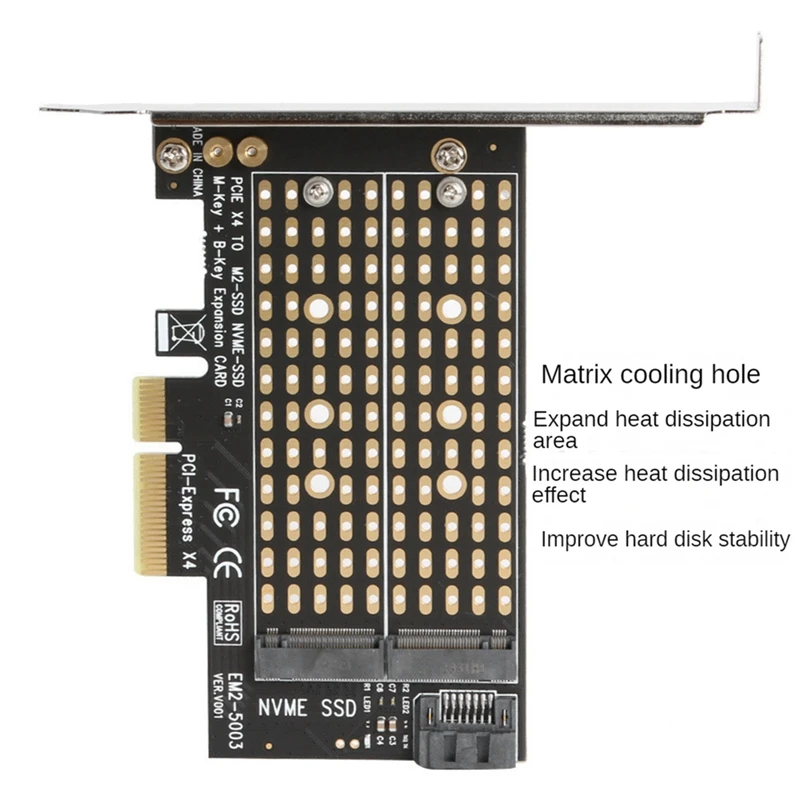 Pcie-アダプターsata m.2,キーとbキー,4.0からm2/m.2へのアダプター,sata m.2 ssd