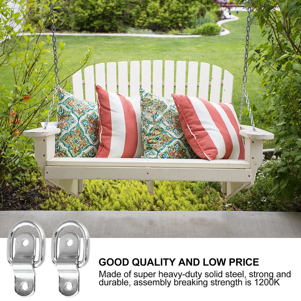 4 قطعة D علامات التبويب الحديد المجلفن أبازيم مقطورة شاحنة السرير التعادل أسفل المراسي بين قوسين التعادل أسفل مرساة #6