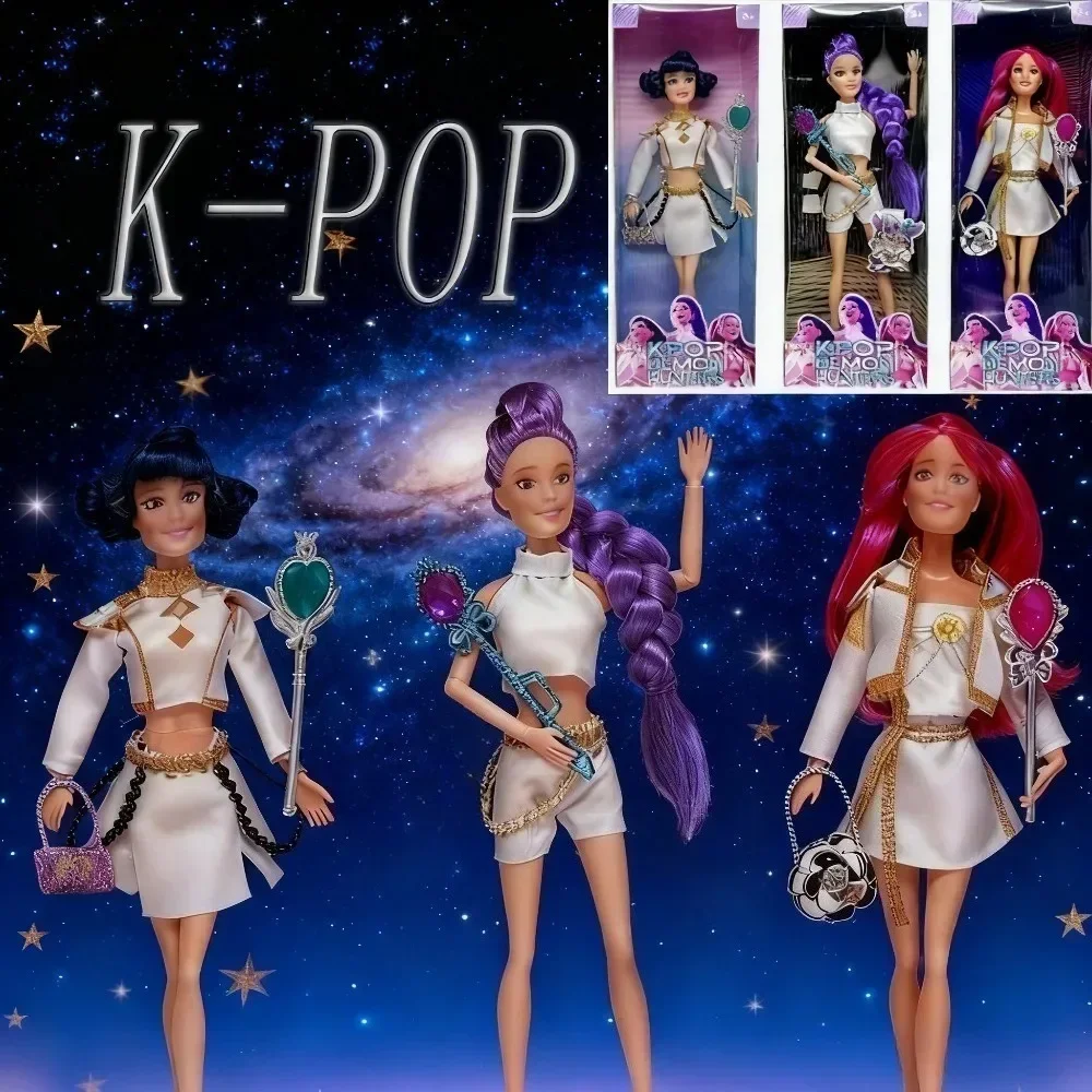@@ Figura de ação Kpop Demon Hunters com Derpy Tiger Rumi Mira Zoey Sussy Figuras Luzes coloridas Canção temática para presente de Natal