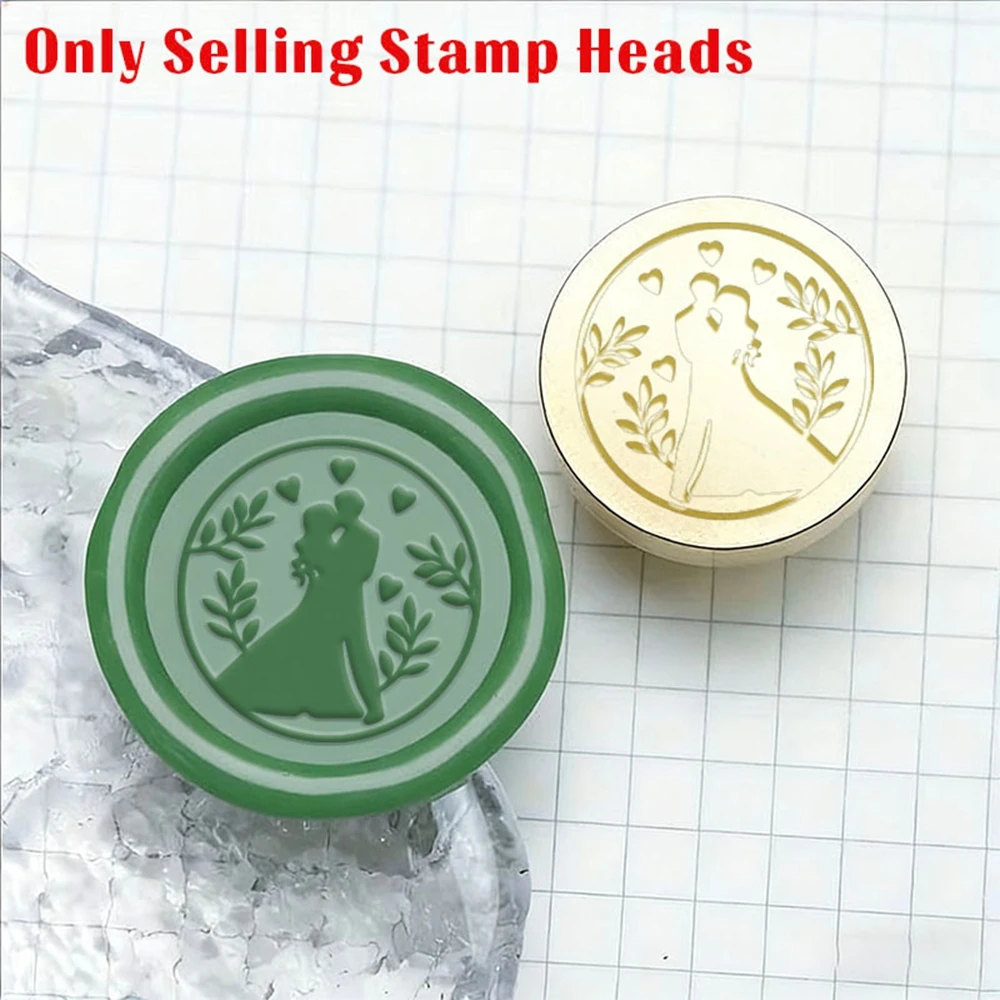 1PC Wedding Wax Stamp For DlY Crafts, Envelopes, Gifts, Holiday Cards & Wedding Invitations Decorative Seal Stamp
