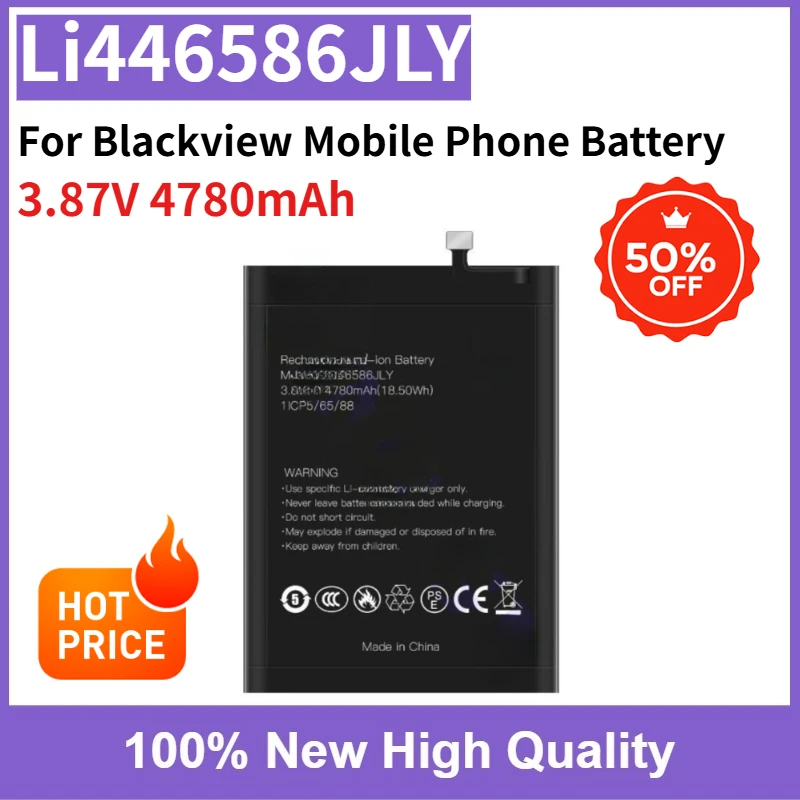 

High Quality Li446586JLY 3.87V 4780mAh Replaceable Battery for Blackview Mobile Phone Battery Brand New