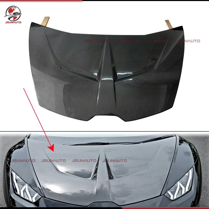 

For Lamborghini Carbon Fiber 1016 Style Front Hood Engine Bonnet Cover For Huracan LP580 LP610 LP640 EVO 2014-2021 Modify Parts